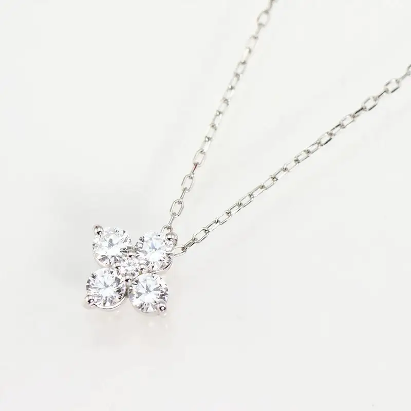 Pt900　0.30ct　ダイヤモンド スイートフラワー ペンダント-P0079