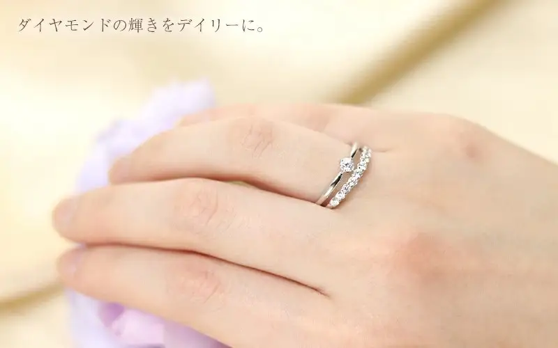 Pt950　0.30ct　テンダイヤモンドリング-R0221