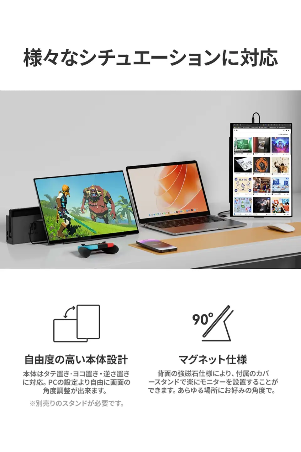EHOMEWEI モバイルモニター IPS  16インチ 薄型6mm [1317]