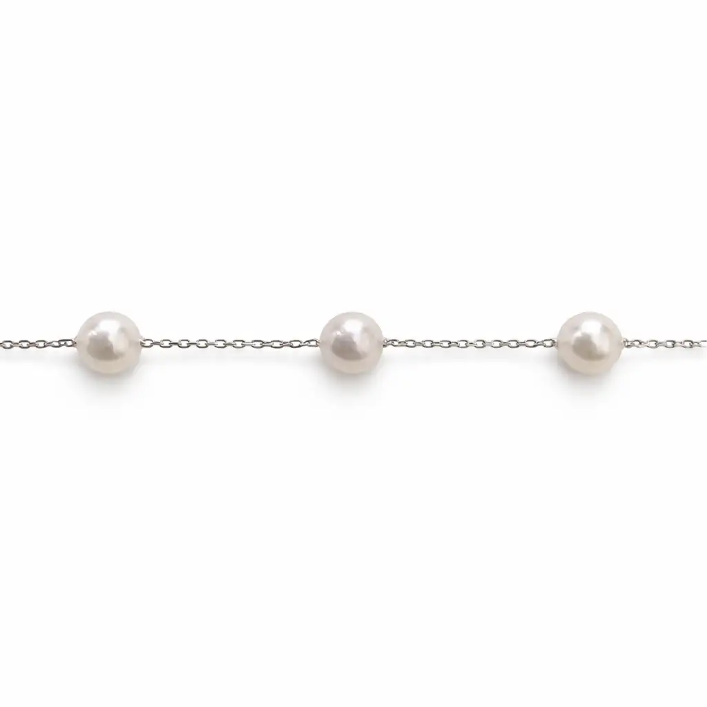 2106 あこや真珠 6.0mm シルバーステーションネックレス パールネックレス 本真珠ネックレス フォーマルネックレス 冠婚葬祭アクセサリー セレモニー レディースネックレス 日本産真珠 卒業式 入学式 ギフトジュエリー 伊勢 伊勢志摩
