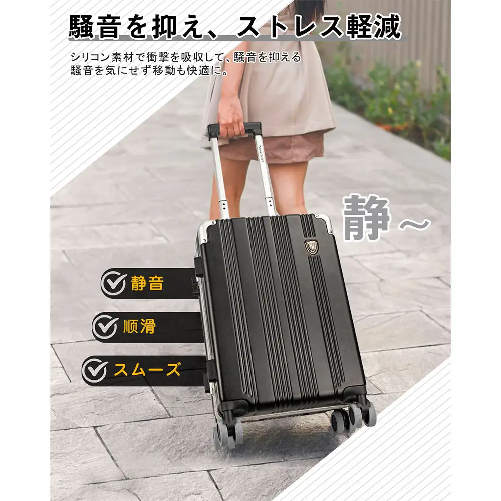 NT-3201  グレーS    スーツケース用キャスターカバ ー