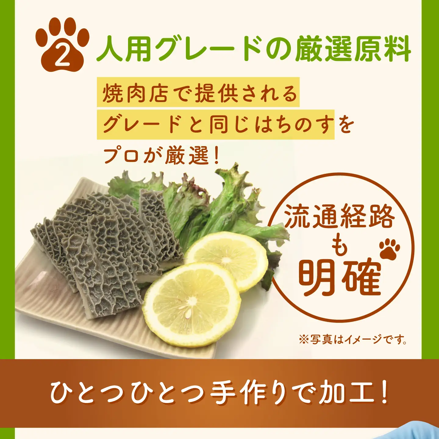 【愛犬用】グリーントライプ ドッグフード 200g(50g×4) / グリーントライプ トライプ はちのす 犬 おやつ ジャーキー 手作り シニア犬対応 しつけ ご褒美 腸活 / 諫早市 / 野中精肉店[AHCW162]