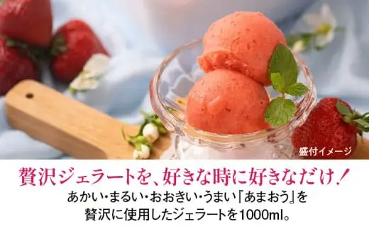 濃厚あまおうジェラート1000ml　CO031