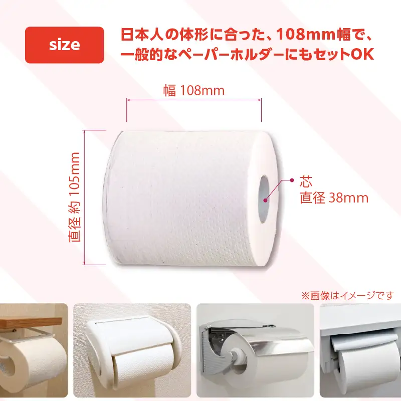トイレットペーパー 【ふわリッチ ピンク 2倍巻】 香り付き 18ロール ダブル 6パック 大容量108ロール 八女産 すぐ届く 1週間 発送 八女産 日用品 人気 おすすめ 送料無料 トイレットペーパー ダブル 6パック 108ロール リサイクルパルプ100% 生活 備蓄 162-007