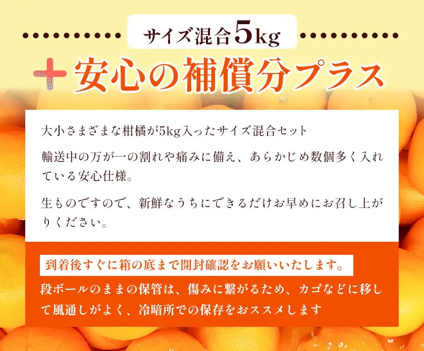 訳あり 旬の柑橘 詰め合わせ 3種以上 サイズ混合 5kg エイワ商店