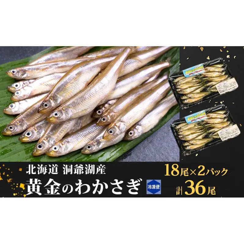 【ふるなびWEEK対象】洞爺湖町産 黄金のわかさぎ 18尾×2P 計36尾 12月以降順次出荷 北海道産 ワカサギ わかさぎ 川魚 魚介類 産地直送 冷凍 お取り寄せ グルメ 天ぷら とうやマルシェ 北海道 洞爺湖町