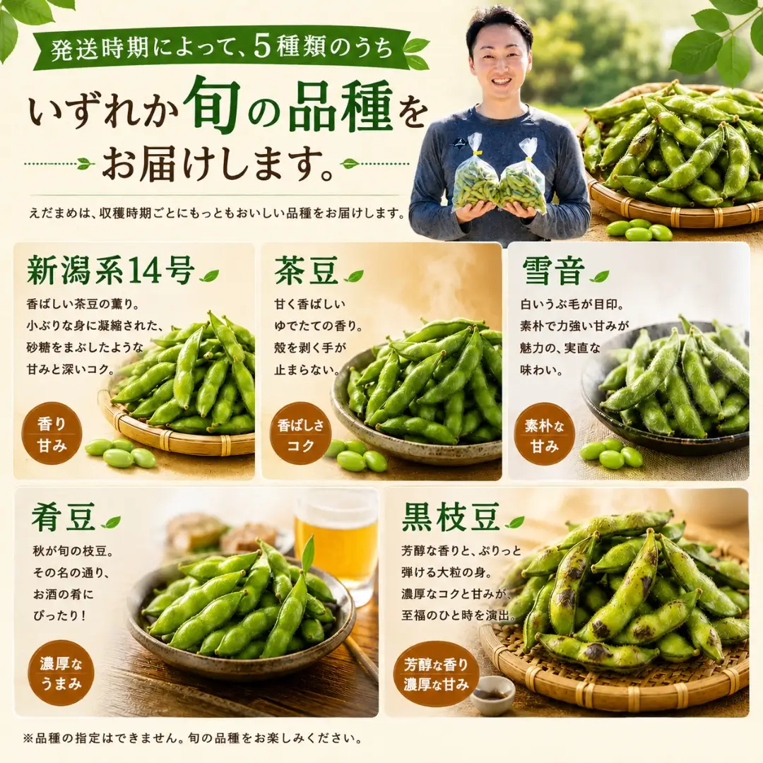 小千谷産枝豆 約1.8kg 農園つなり| 枝豆 品種おまかせ