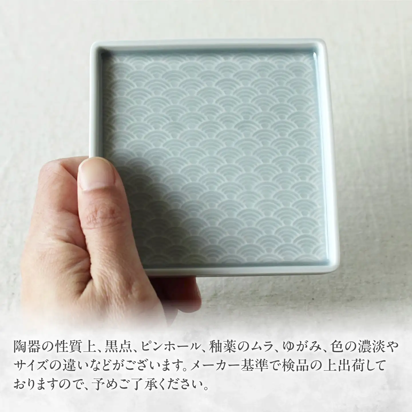 【美濃焼】 吉祥 10角皿 青海波 2枚セット 瑞浪市 / JS企画 小田陶器  陶器 食器 お皿 皿  お皿 角皿 取り皿[AZAZ327]