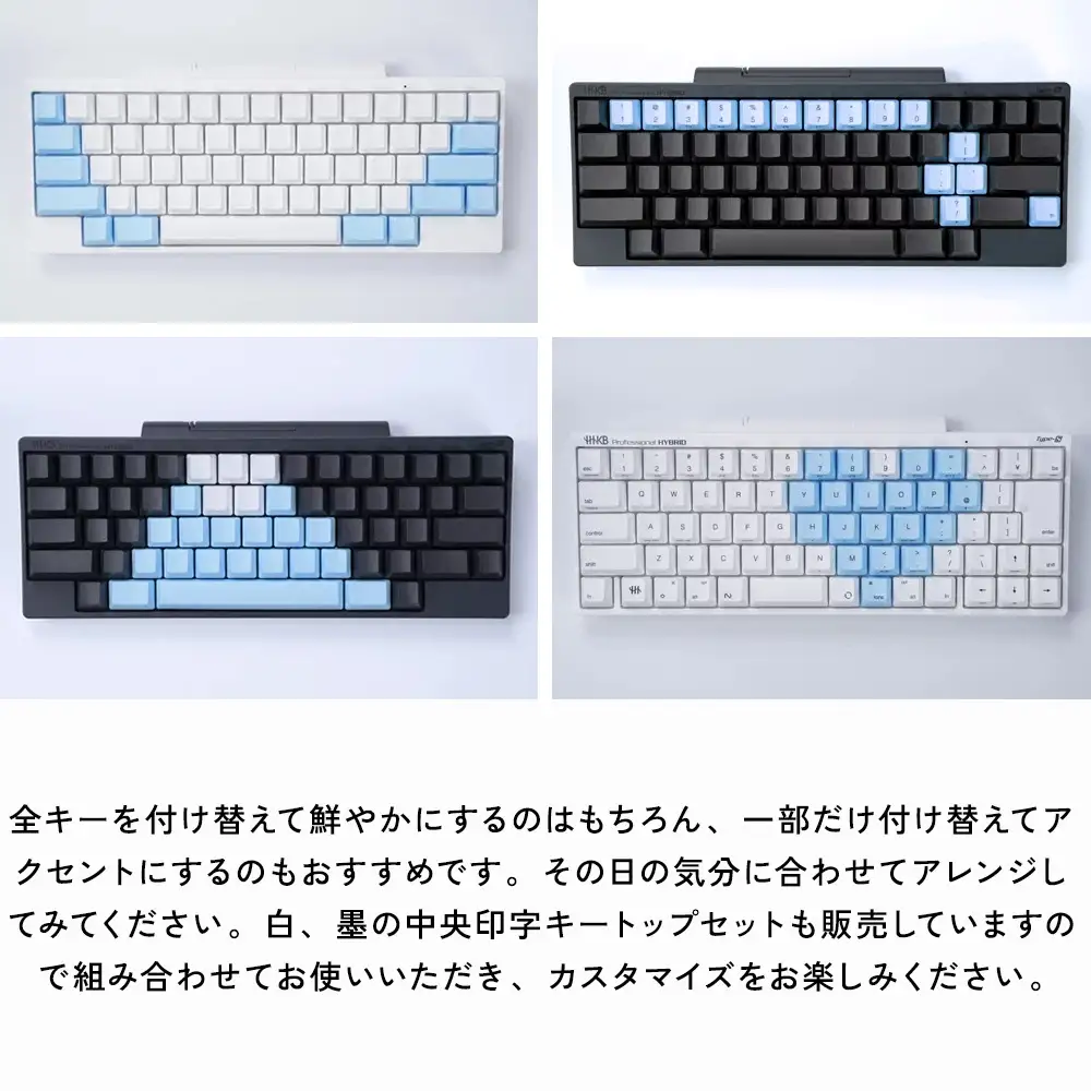 HHKBキートップセット（空）英語配列/中央印字 | 家電 キーボード パソコン PC 静電容量無接点 国産 国内製造 PFU HHKB