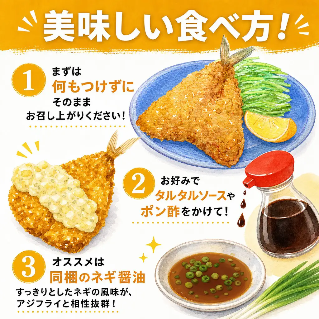 うなぎ割烹 和（なごみ）自慢のアジフライ(4枚×1P)【A9-073】