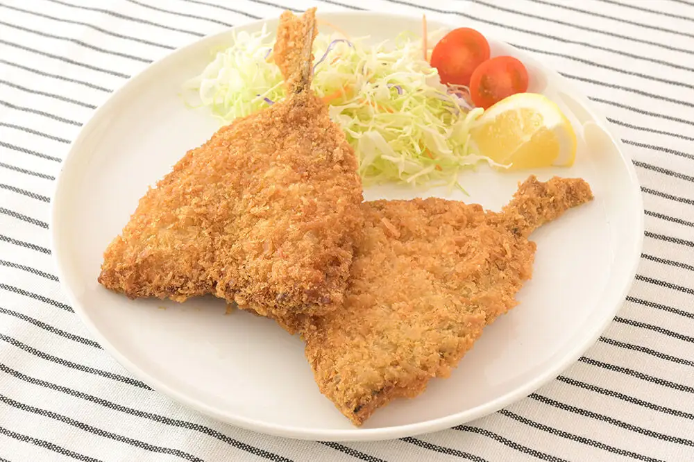 秋田県産アジで作ったアジフライ 5枚入リ×1袋 レンジでチンする簡単便利　