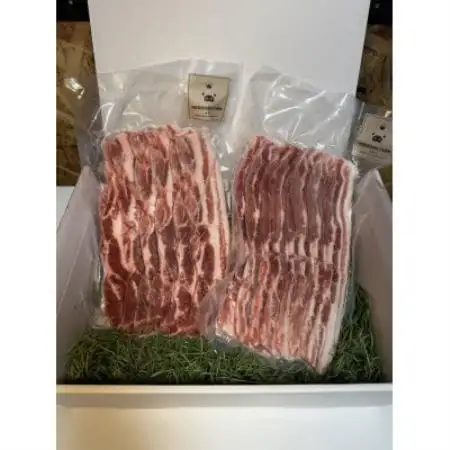 無垢の輝き　豚バラ1kg【サムギョプサル専用】【配送不可地域：離島】【1727378】