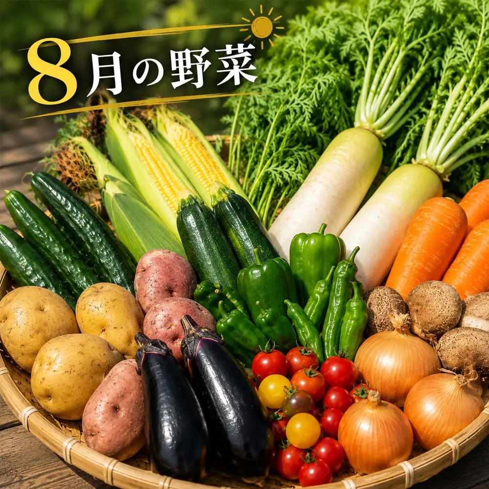 【令和8年産】旬の野菜7～9種の詰め合わせセット 8月発送 美景農園