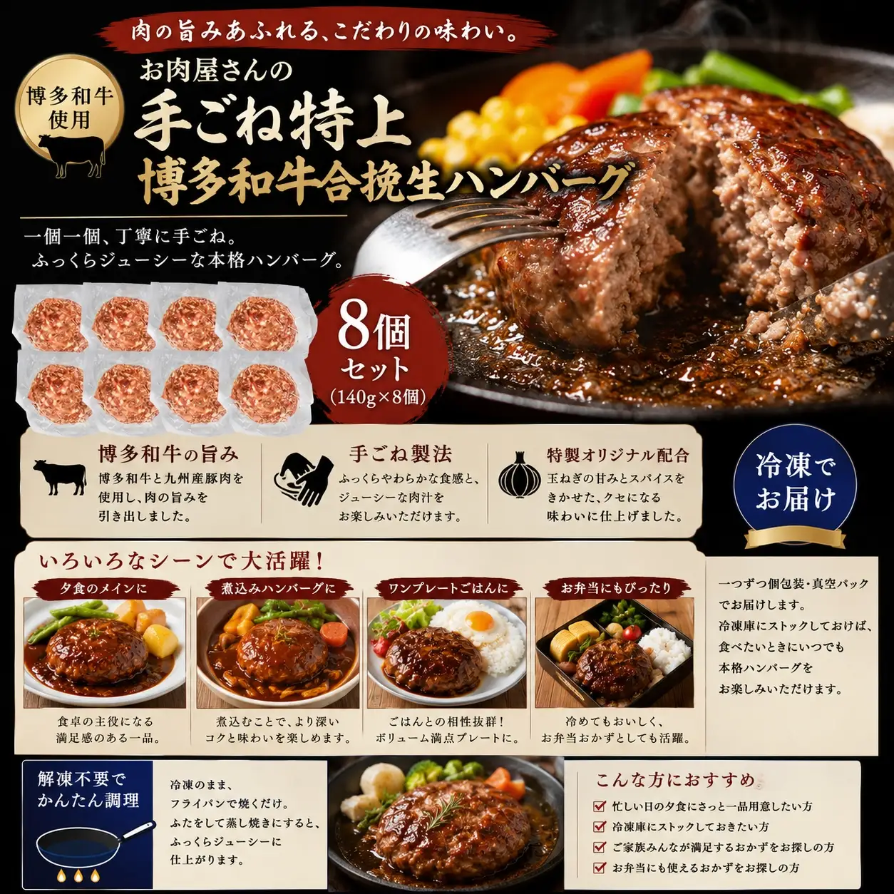 訳あり ハンバーグ8個 訳あり ハンバーグ MEP