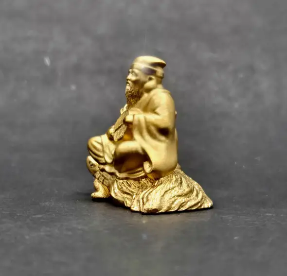 【造幣局ホールマーク入り】【純金】寿老人　大 15~16g　【甲斐石和温泉七福神】　252-028