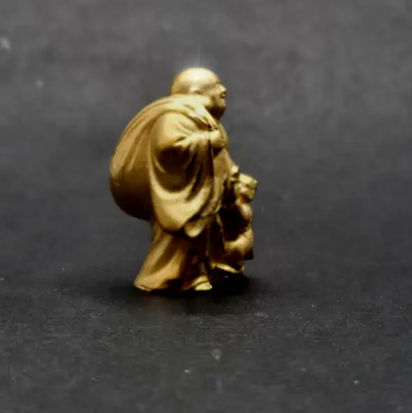 【造幣局ホールマーク入り】【純金】布袋　大 15~16g　【甲斐石和温泉七福神】　252-031