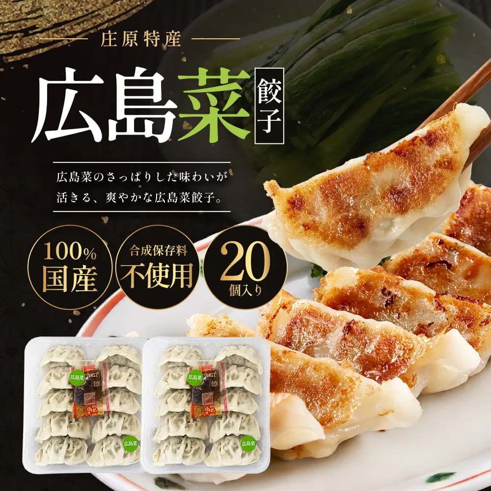 比婆牛餃子 広島菜餃子 合計40個