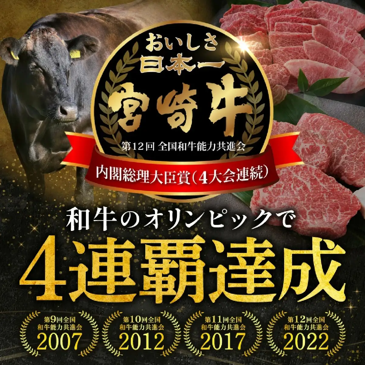 宮崎牛 サーロインステーキ・芯ロースステーキセット800g ステーキ