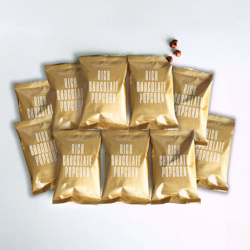 チョコレートバンク リッチチョコレート ポップコーン チョコレート＆キャラメル 10袋セット