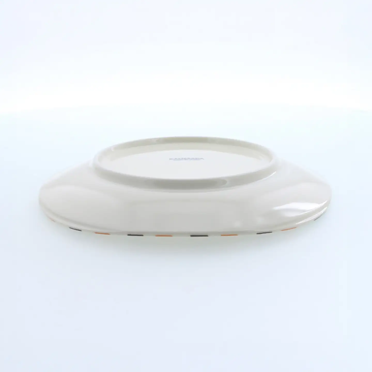 【美濃焼】オレンジレトロ 丸型 7.0皿 4枚セット【カネ定製陶】 プレート 食器セット レトロ[MEI331]
