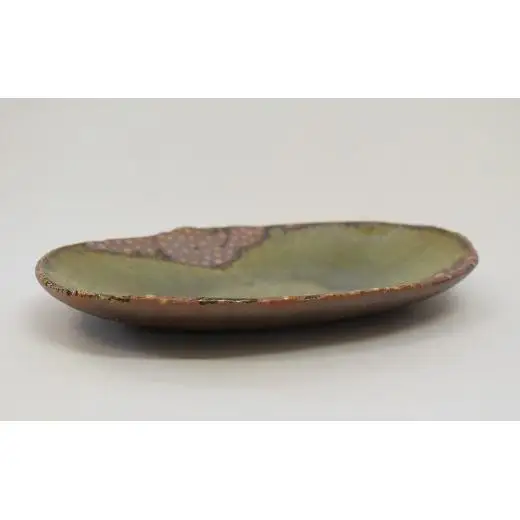 釉彩オーバル皿 和食器 お皿 長皿 陶芸品《受注制作》皿 中皿 楕円皿 長皿 パスタ皿 カレー皿 食器 手作り おすすめ おしゃれ モダン 陶芸 陶器 陶芸作家