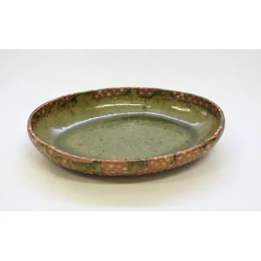 釉彩オーバル中鉢 和食器 お皿 楕円皿 陶芸品《受注制作》皿 楕円皿 取り皿 楕円鉢 中鉢 和食器 おすすめ おしゃれ モダン 煮物 陶芸 手作り 陶器 陶芸作家
