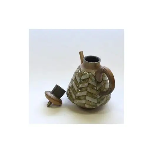 釉彩注器（酒器）和食器 醤油さし ソースポット 陶芸品《受注制作》蓋付き注器 調味料入れ 酒器 お銚子 徳利 和食器 おすすめ おしゃれ モダン 陶芸 手作り 食器 陶器 陶芸作家 インテリア オブジェ