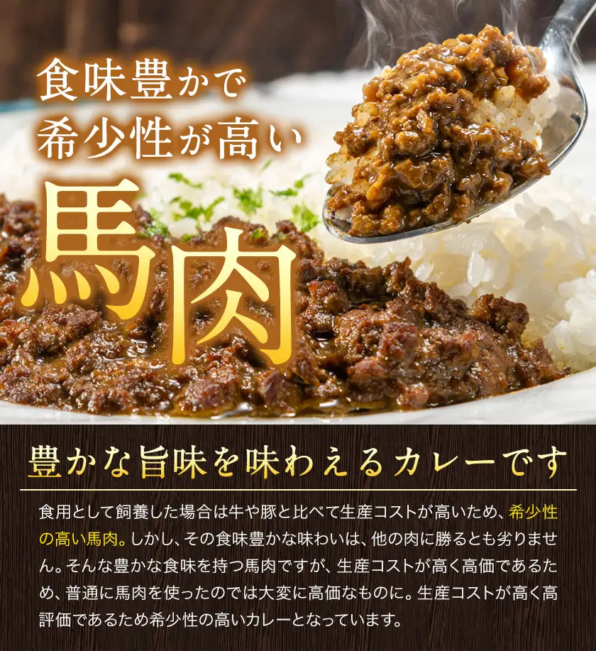 馬肉 カレー キーマカレー 4食入り 180g × 4袋《30日以内に発送予定(土日祝除く)》