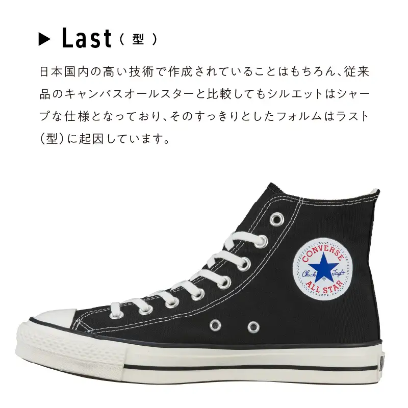 CANVAS ALL STAR J HI BLACK(29.0cm) 〔Ls021-290〕