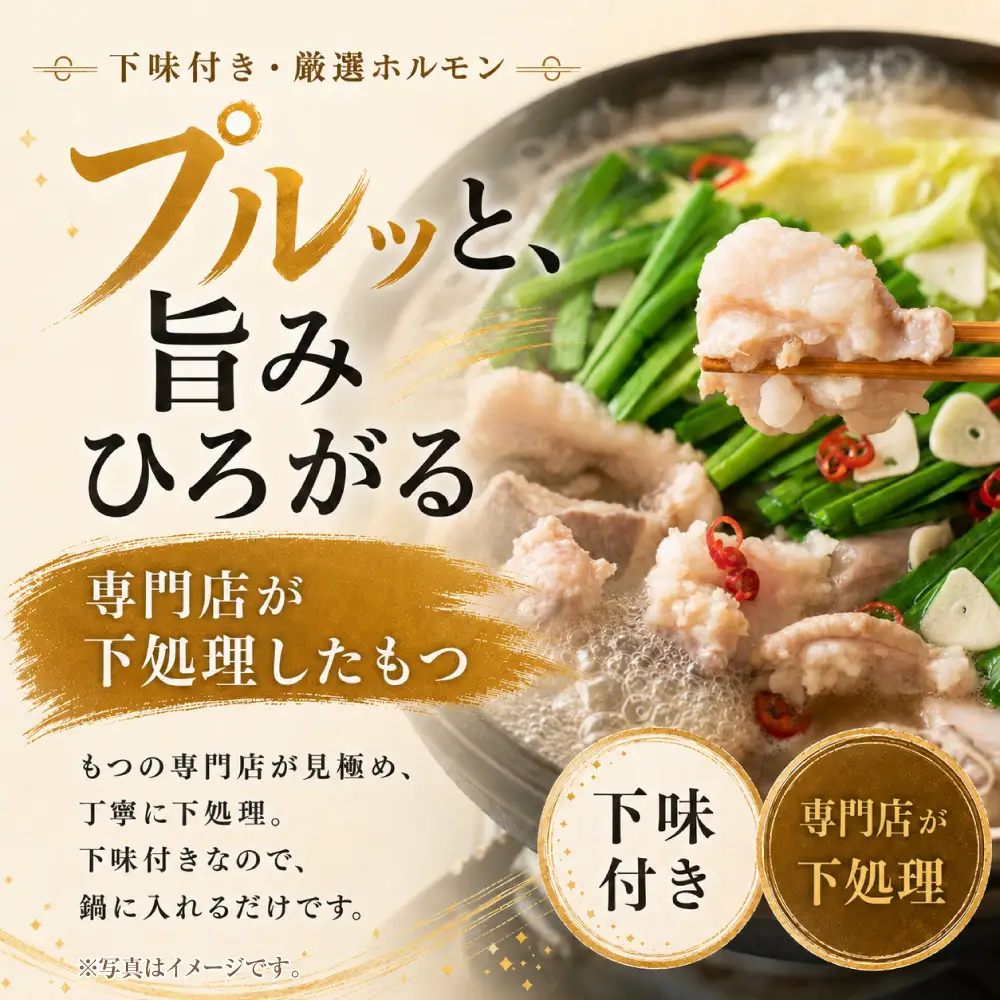 Z59-108 定期便 博多味噌もつ鍋 【訳あり】セット2人前(年2回)