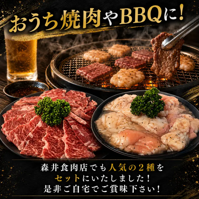 国産黒毛和牛 ハラミ・塩ダレホルモンセット計500g 肉 国産 阿波牛