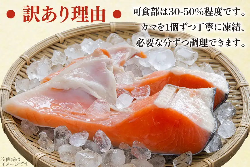訳あり サーモン カマ 鮭 無塩 3kg 