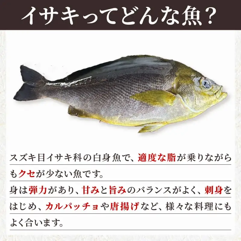 イサキ 皮付き 炙り 2尾分 炙り