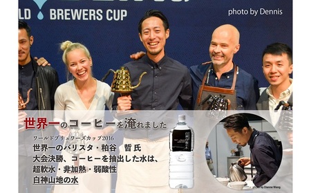 白神山地の水・スペシャルティコーヒーのセット ナチュラルウォーター 500ml×6本 コーヒー 200g  軟水   湧水 湧き水  珈琲 中挽き