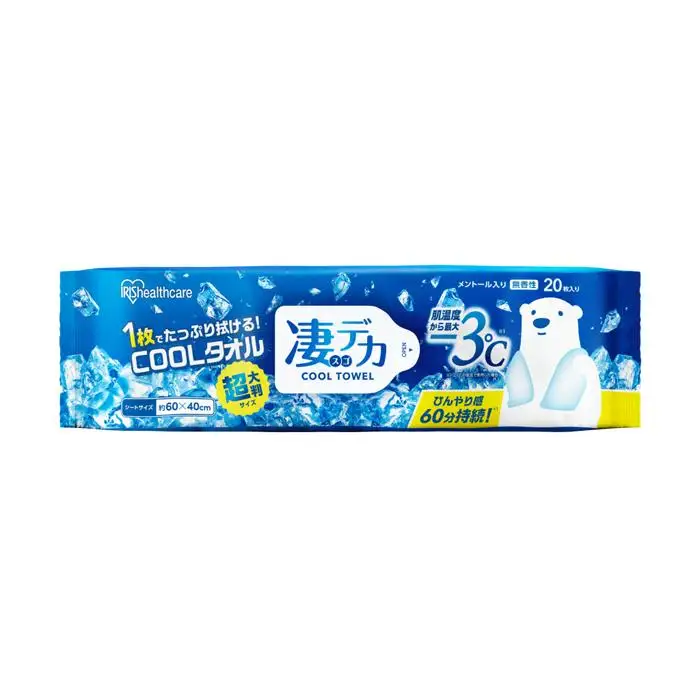 【20枚入×4P】凄デカクールタオル　4枚セット