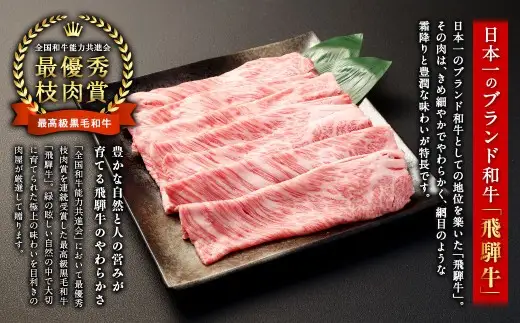 飛騨牛 A5等級 肩ロース すき焼き ・ 焼肉用 1000g