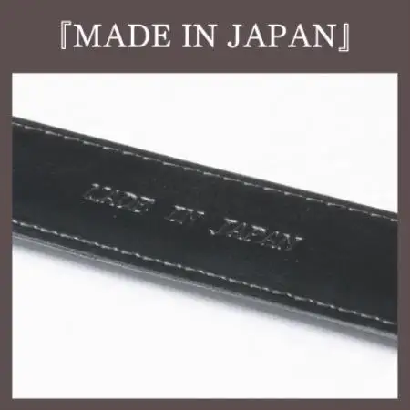 ルバクオーリ　姫路レザー国産ベルト　シュリンクレザー　ブラック　本革メンズ【1721666】
