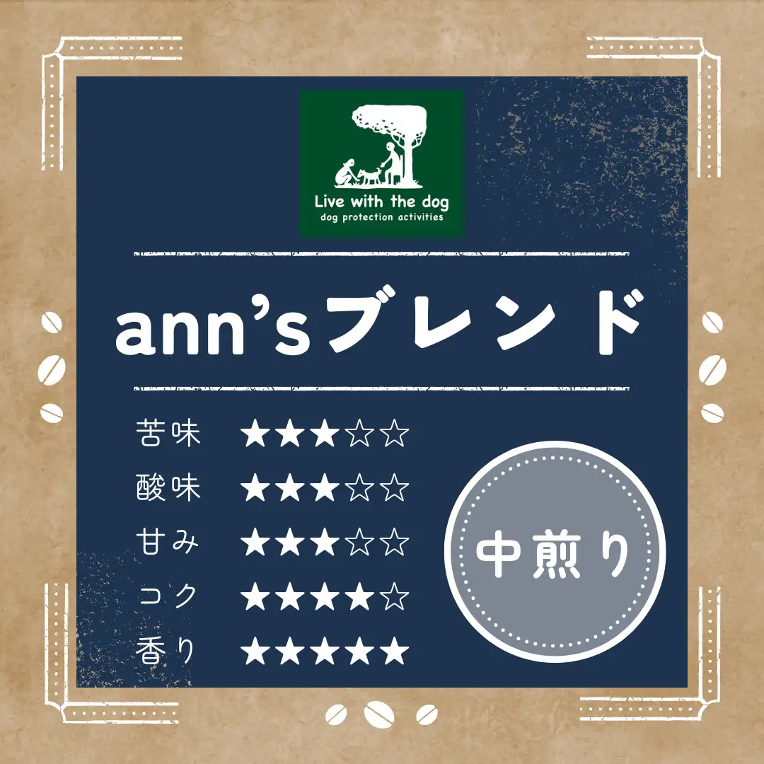 コーヒー粉 【定期便12か月】ann's cafe 100g×3種 コーヒー粉