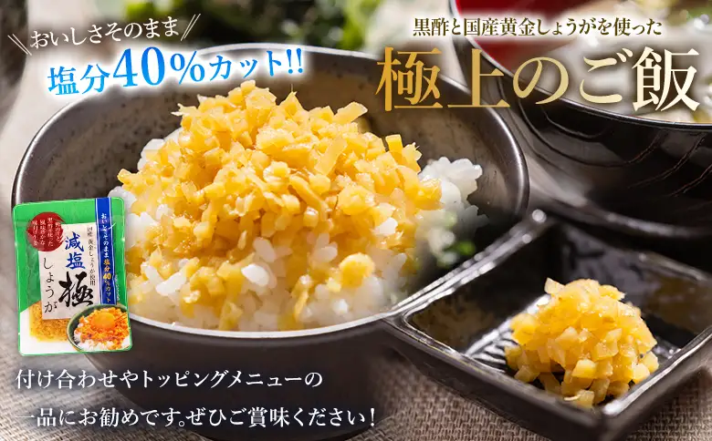減塩 味付け 極しょうが 110g×4袋 計440g しょうが Xnb-0015