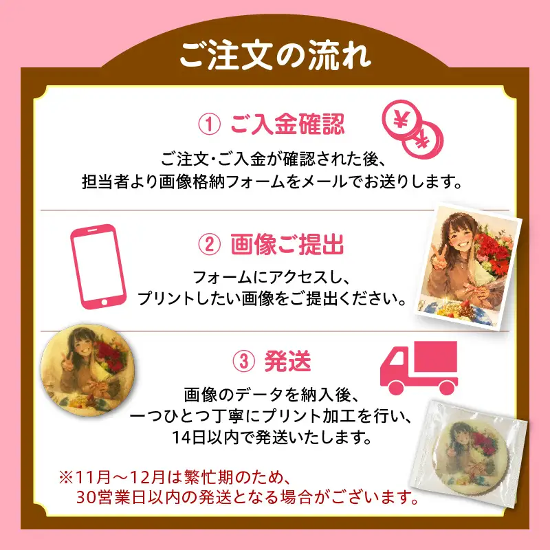 オリジナルプリントクッキー15枚セット