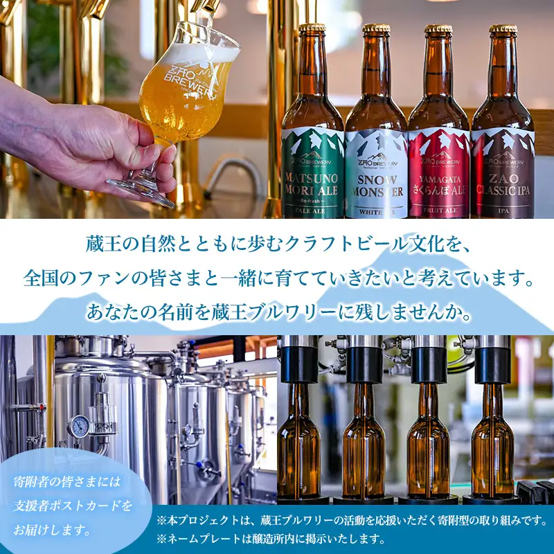 全国の蔵王ブルワリーFUN 「Founder Wall」プロジェクト 10000円 FY26-123