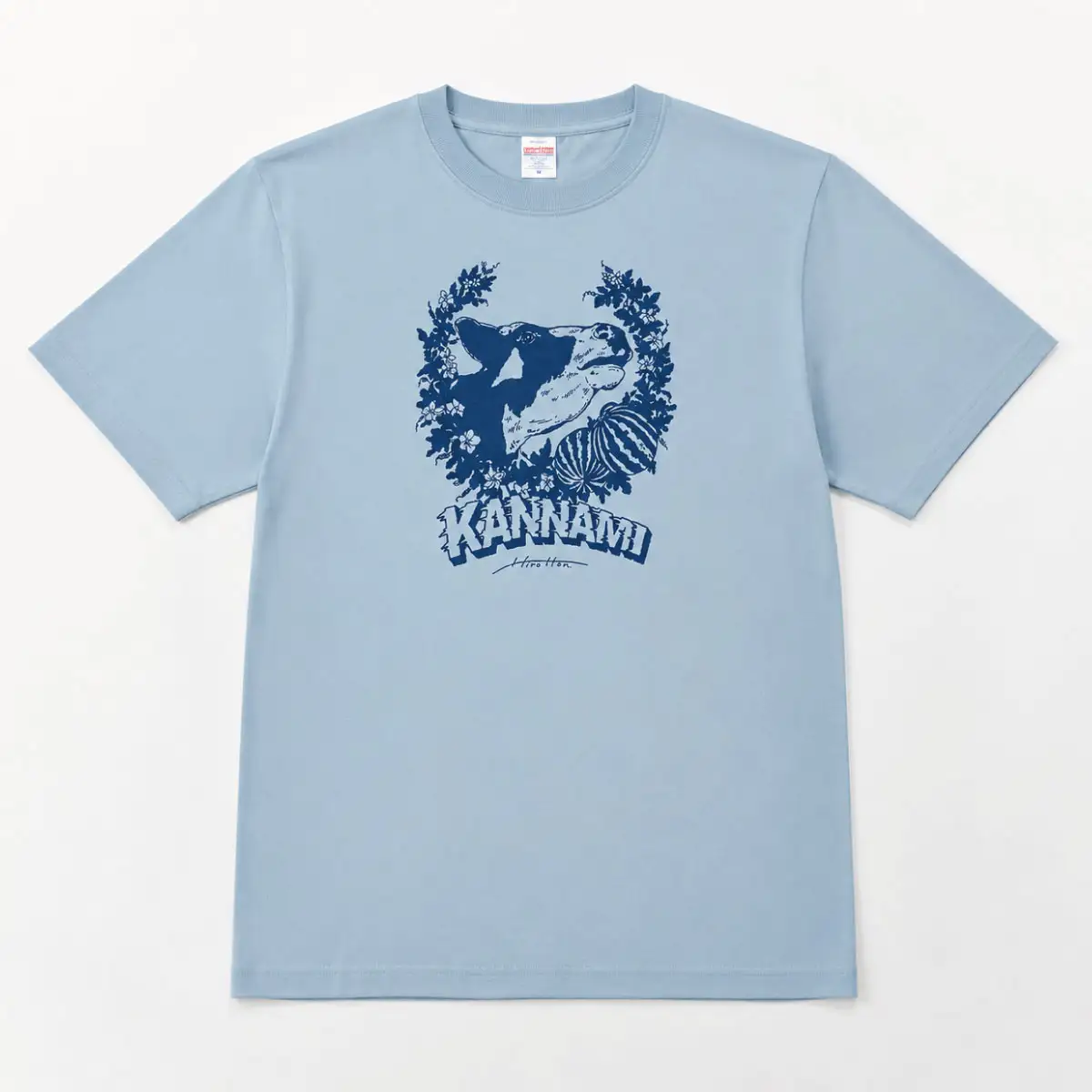 「HIROTTON×函南コラボTシャツ」青・Sサイズ_装飾品・工芸品 女性・レディース 洋服 装飾品・工芸品 男性・メンズ 洋服 _【KN-024-010】