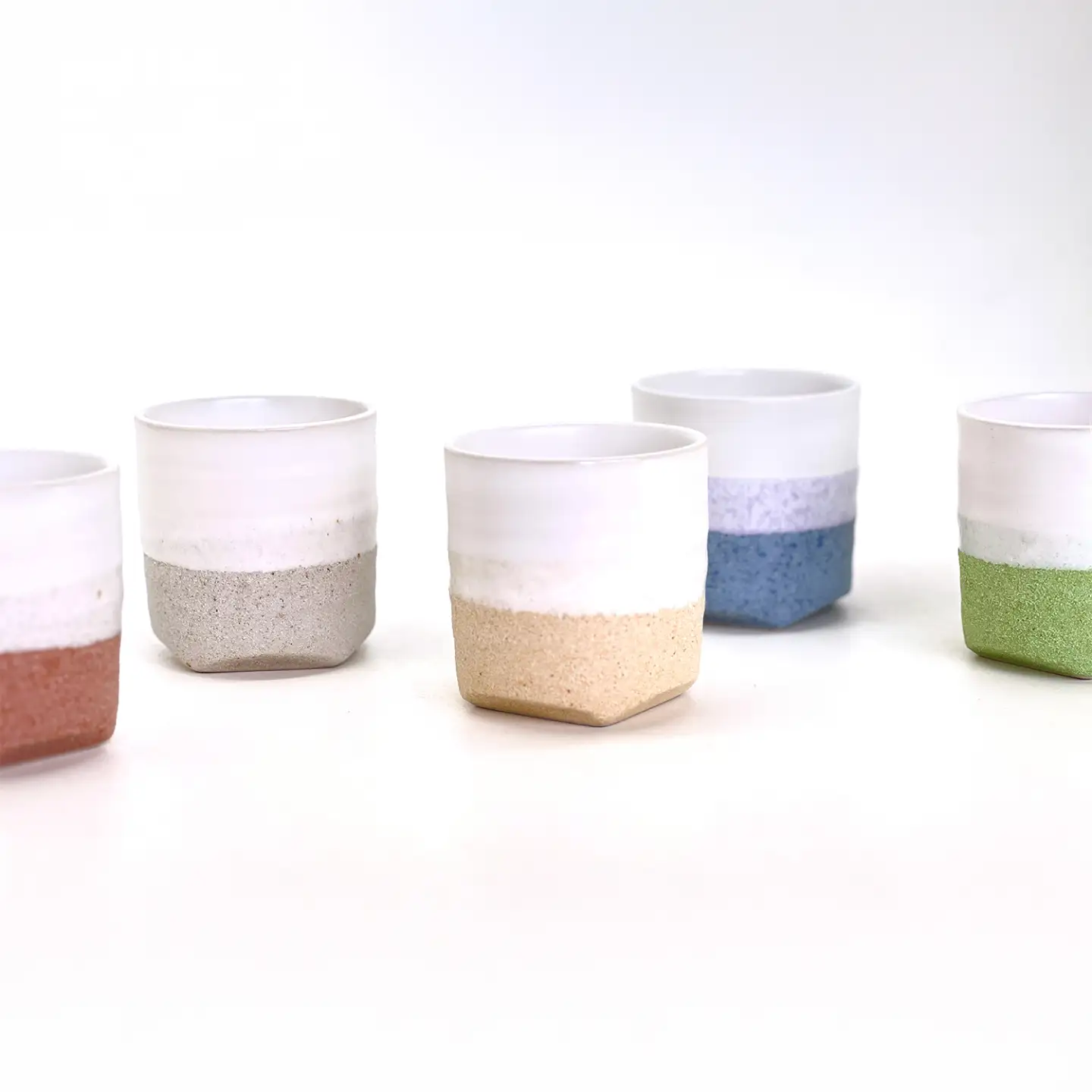 Glaze Free Cup レッド＆ブルー ペアカップ 【株式会社虔山】 フリーカップ ペア[MHJ015]