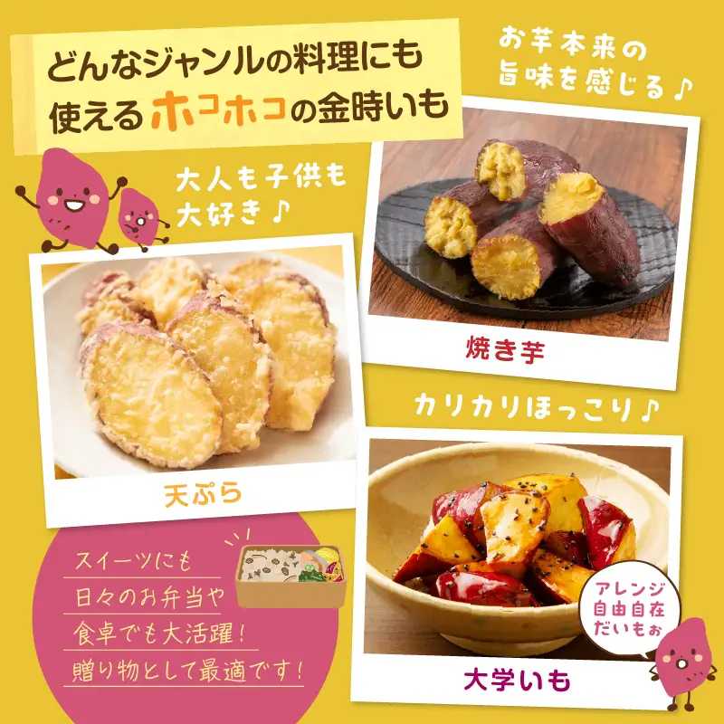 【ホックホク食感の優しい甘み】さつまいも金時 4.5kg 2箱・H117