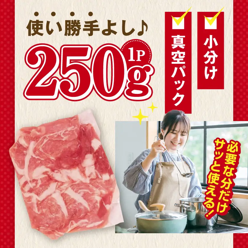 国産豚肉切り落とし5kg(250g×20P)〔MJ-89-008-5kg〕_(都城市) 