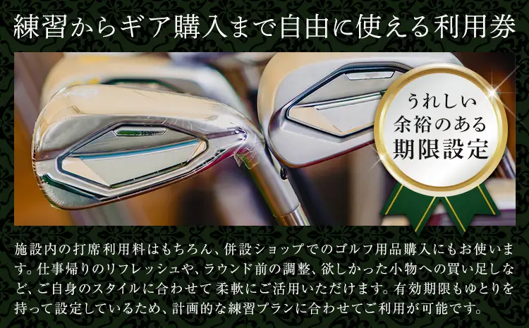 ゴルフ 練習場 利用券 カナーレゴルフプラザ流山 3000円分《30日以内に出荷予定(土日祝除く)》千葉県 流山市 ゴルフ場 利用 チケット 初心者 上級者 ベテラン
