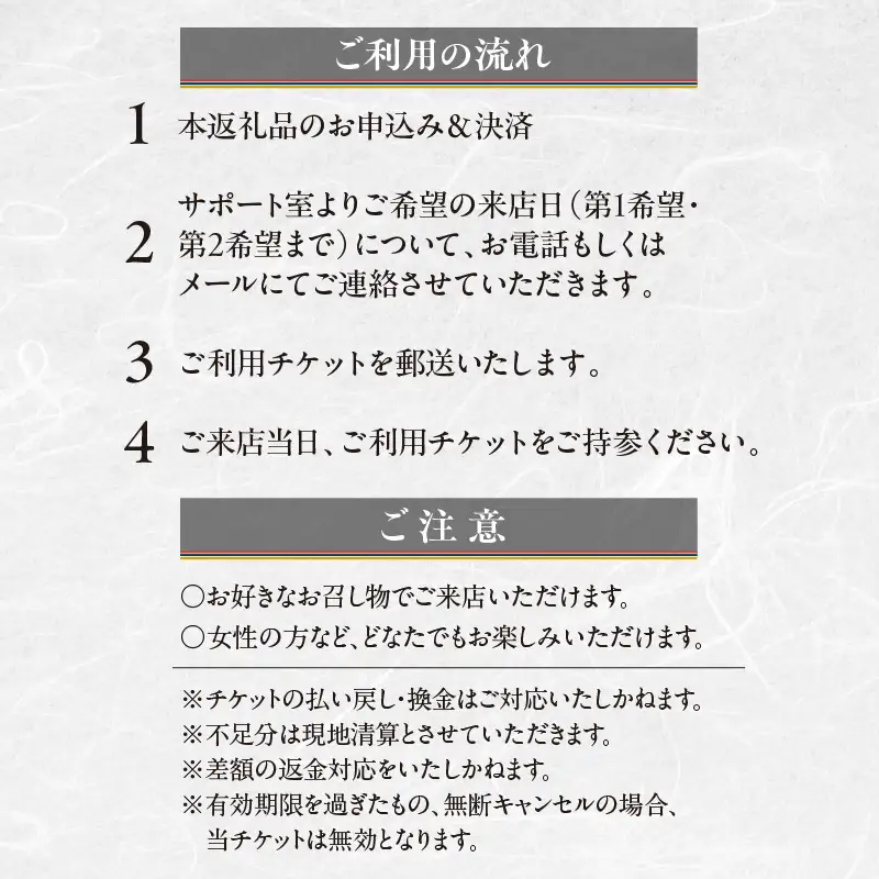 老舗寿司店松乃鮨にて大森海岸芸者とのお座敷体験(2名様分)