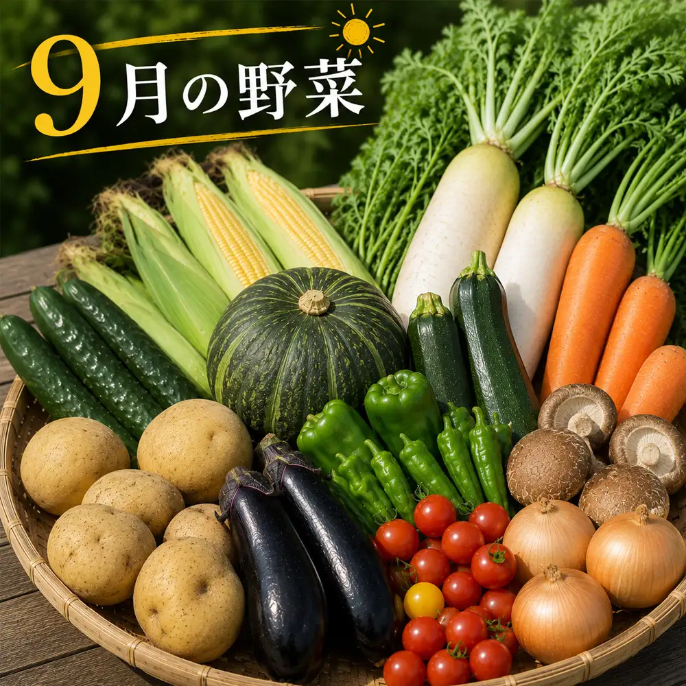 【令和8年産】旬の野菜7～9種の詰め合わせセット 定期便 3回便 8月～10月発送 美景農園