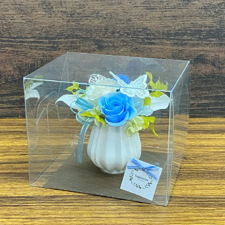 プリザーブドフラワー　フェアリー　ブルー【埼玉県 春日部市 青系 ミニサイズ かわいい 雑貨 卓上 ギフト 女性向け プレゼント】（AJ272）