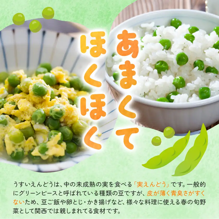 うすいえんどう 約2kg うえやまファーム《2027年4月上旬-5月下旬頃出荷》